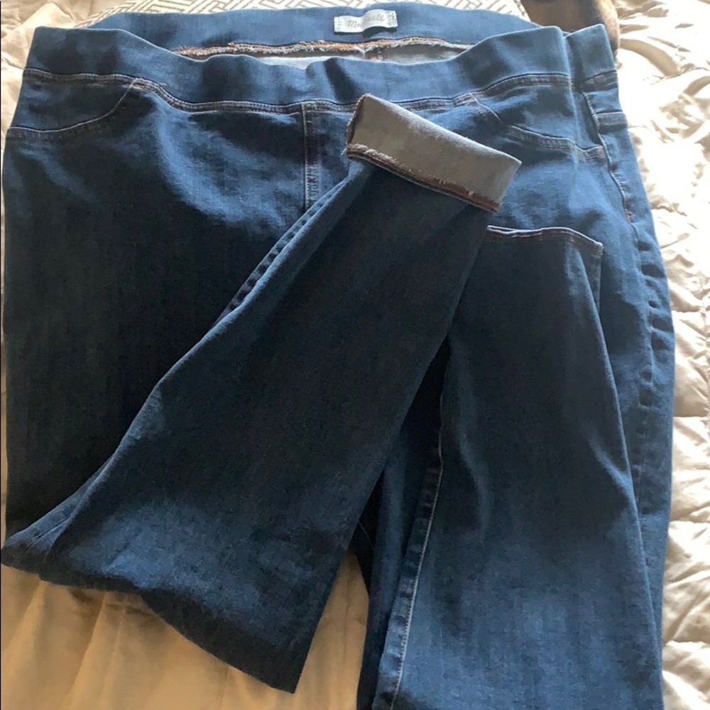 Madewell pull-on jeans in freeburg wash